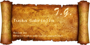 Tuska Gabriella névjegykártya