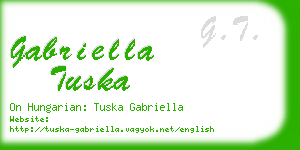 gabriella tuska business card